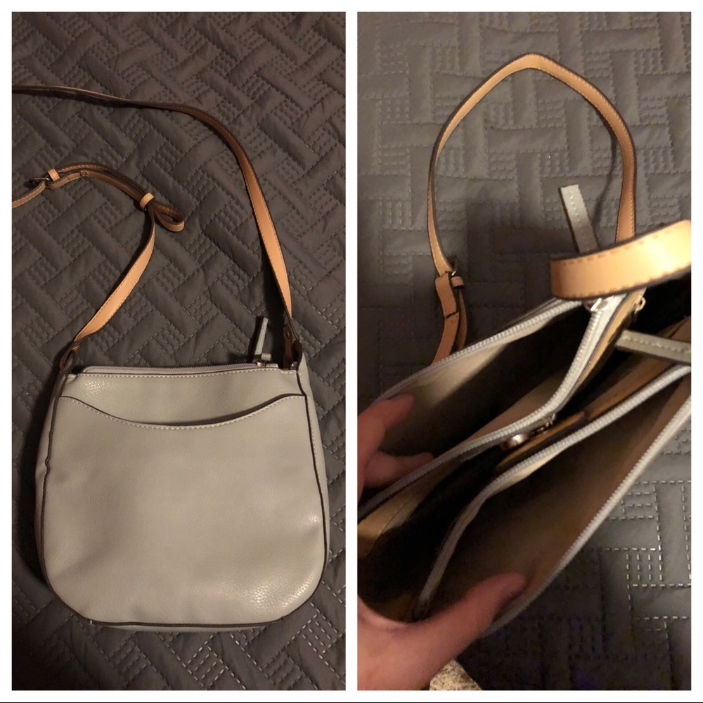 Light blue crossbody purse